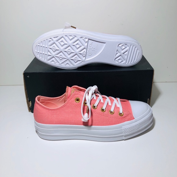 Converse Ctas Platform Lift Pink Driftwood Low Top - Picture 4 of 8